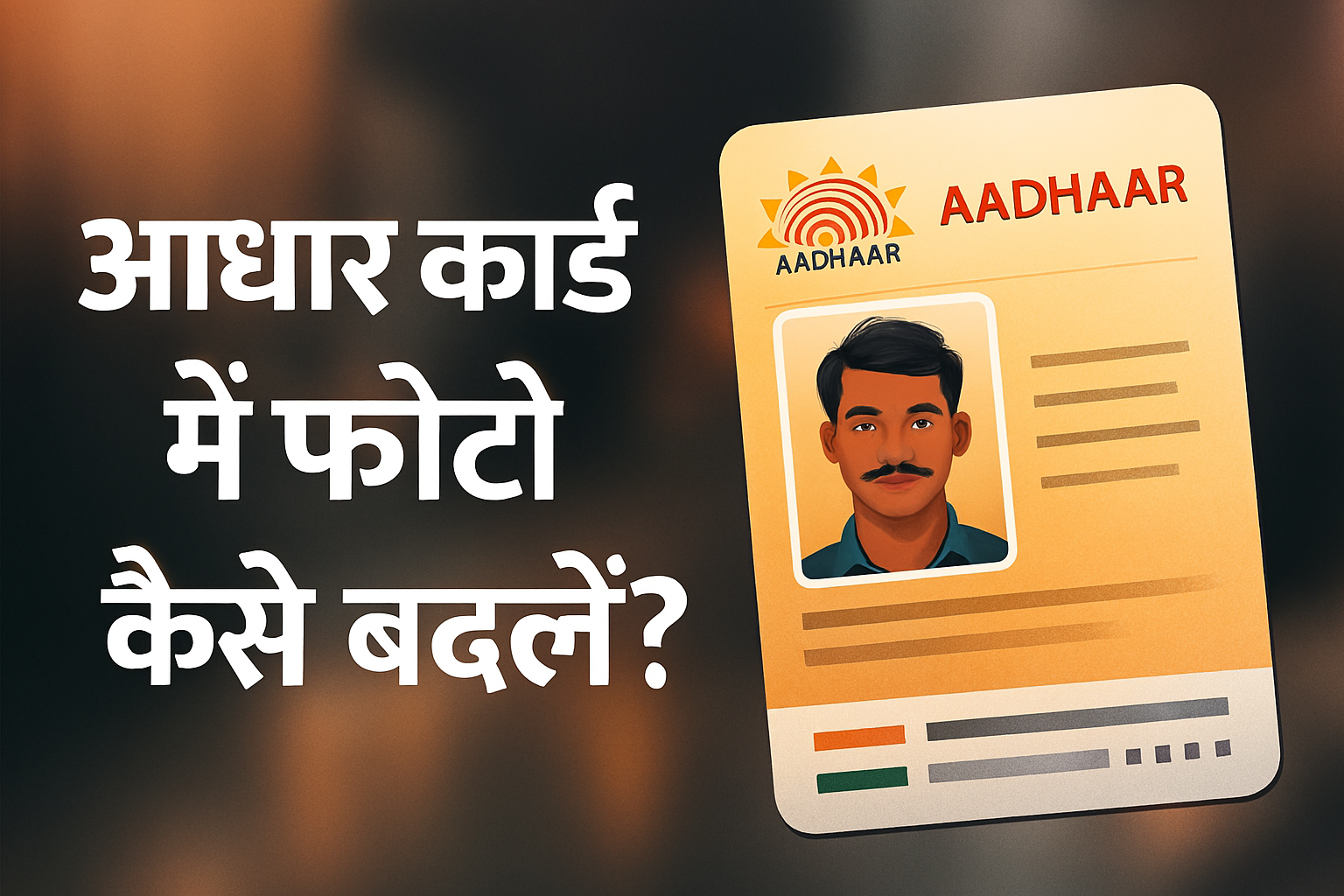 आधार कार्ड में फोटो कैसे बदलें – आसान तरीका 2025
